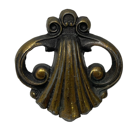 Vintage Metal Gold Effect Pull Drop Door Drawer Dresser Knob Handle Project - Picture 1 of 9